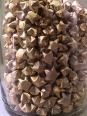 100 mini estrelas de origami