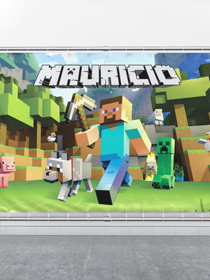 Minecraft painel fosco 160x100cm