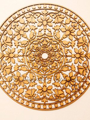 Mandala mdf cru 40x40