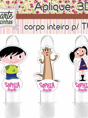 Tag ou aplique para tubete show da luna
