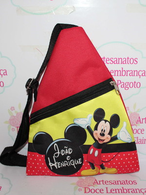 Mochila transversal personalizada mickey