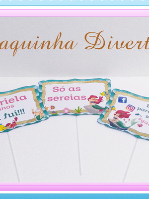 Plaquinha divertida para foto