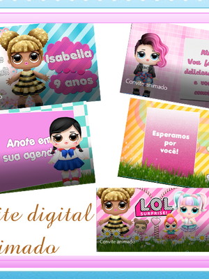 Convite digital animado vídeo