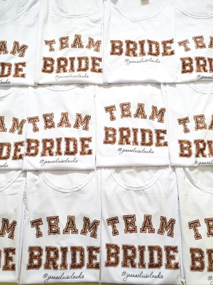 Camiseta, babylook e cropped team bride