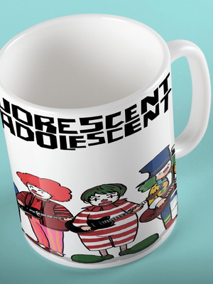 Caneca 325ml arctic monkeys 2 fluorescent adolescent indie