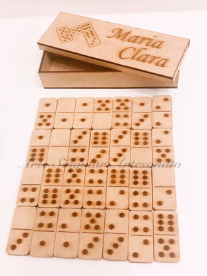 Dominó mdf cru personalizado