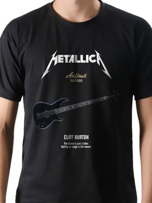 Camiseta camisa rock metallica baixo aria pro cliff burton