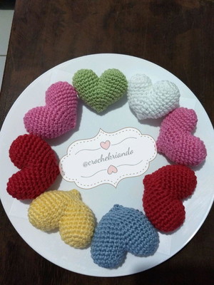 Coração de croche