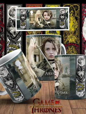 Caneca game of thrones arya stark game of thrones ref015