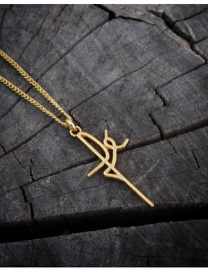 Colar masculino longo com pingente fé banhado a ouro gospel