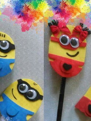 Ponteira de lápis minions