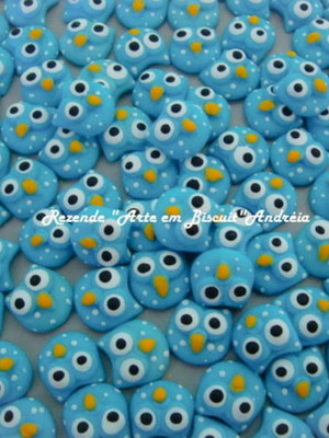 Mini apliques corujas