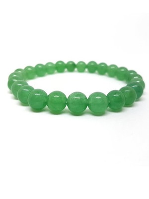 Pulseira em pedras naturais quartzo verde