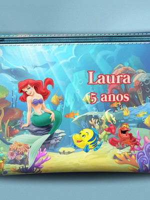 Nécessaire personalizada pequena sereia