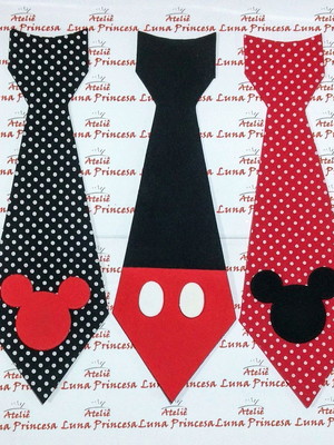 Gravata mickey em eva