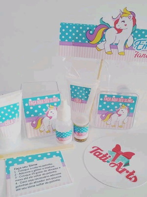 Kit slime unicornio