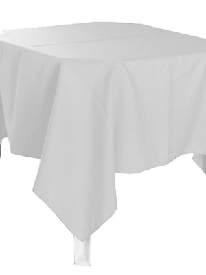 12 toalha de mesa microfibra branca quadrada 1,50x1,50 festa