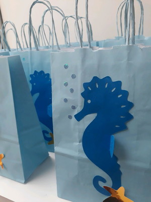 Kit com 5 sacola cavalo marinho