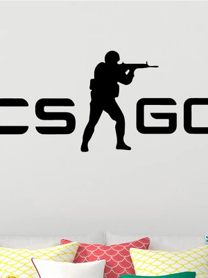 Adesivo decorativo gamer cs go