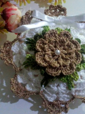 Sache de croche para sabonete