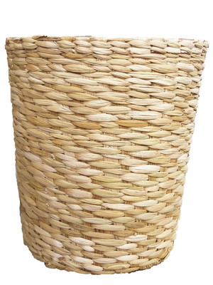 Vaso para plantas cachepo cesto de palha taboa g - 29x29x31