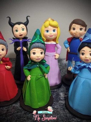 Enfeites para mesa principal bela adormecida