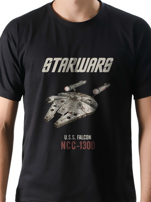 Camiseta geek filme série starwars millenium falcon humor