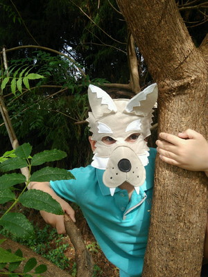 Máscara de lobo mau