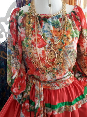 Blusa estilo cigana floral