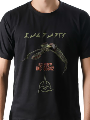 Camiseta geek jornada nas estrelas nave klingon em klingon