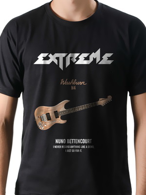 Camiseta camisa banda rock extreme guitarra whasburn n4