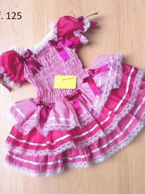 Vestido festa junina tamanho 4 ao 8