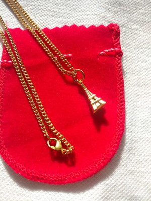 Colar infantil pingente paris