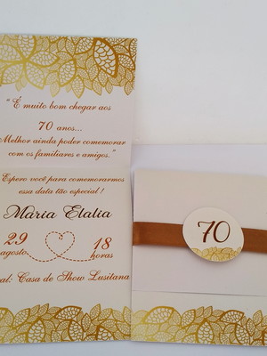 Convite de aniversário adulto