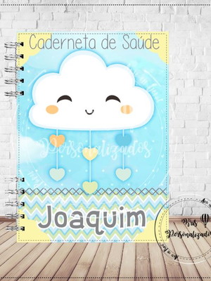Caderneta de saúde chuva de amor menino