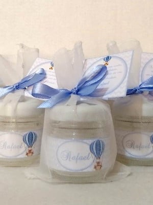 Vela perfumada lembrancinha nascimento