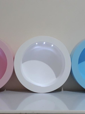 Trio de nichos redondo com led