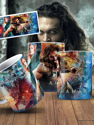 Caneca de cerâmica aaa 325 ml - aquaman