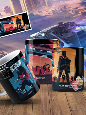 Caneca de cerâmica aaa 325 ml - de volta para o futuro