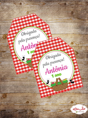 Tag agradecimento - picnic