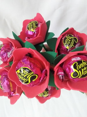 Flor de eva com bombom