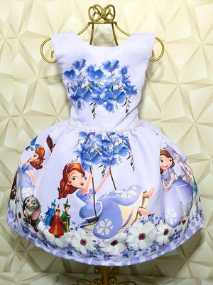 Vestido de festa princesa sofia