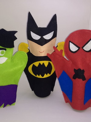 Kit fantoche super herois