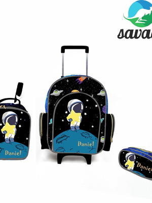 Kit escolar personalizado astronauta