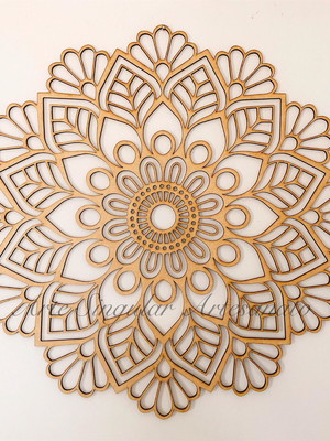 Mandala mdf cru 50 x 50