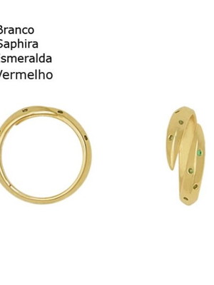 Anel regulagem com pontas cravejada