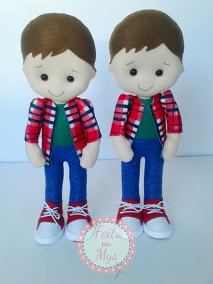 Boneco personalizado em feltro