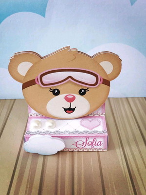 Chocolate duplo tema ursinha baloeira