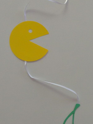Móbile decorativo pacman - 1 unidade - 80 cm