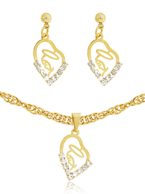 Conjunto folheado - nossa senhora